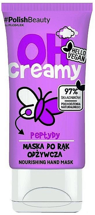 Nourishing Hand Mask - Floslek Oh! Creamy Nourishing Hand Mask Peptides — photo N1