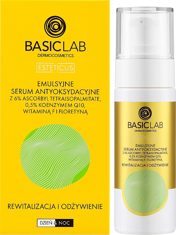 Antioxidant Serum with 6% Ascorbyl Tetraisopalmitate - BasicLab Dermocosmetics Esteticus Face Serum 6% Ascorbyl Tetraisopalmitate — photo N6