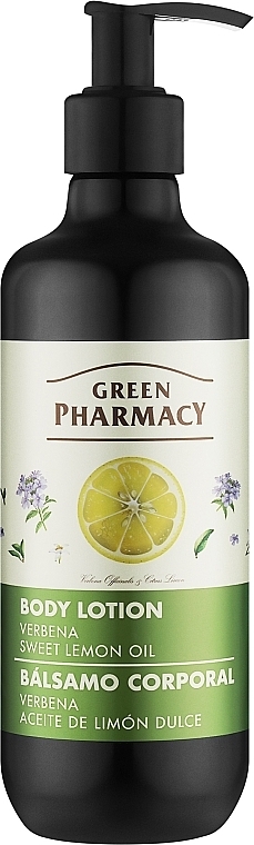 Verbena & Sweet Lemon Oil Body Balm - Green Pharmacy — photo N1