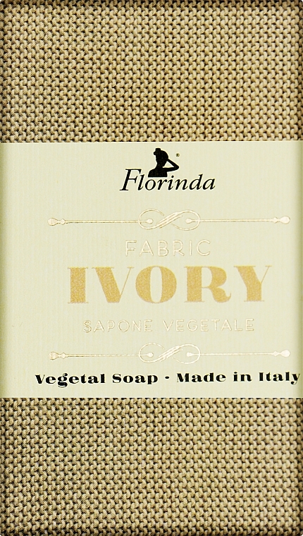 Natural Soap “Italian Fabrics. Ivory” - Florinda Fabric Ivory Natural Soap — photo N1