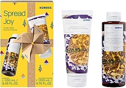 Fragrances, Perfumes, Cosmetics Set - Korres Thyme Honey Spread Joy (sh/gel/250ml + b/milk/200ml)