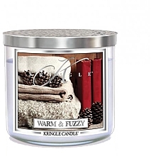 Fragrances, Perfumes, Cosmetics Scented Candle in Jar with 3 Wicks - Kringle Candle Warm Fuzzy