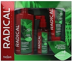 Fragrances, Perfumes, Cosmetics Set - Farmona Radical (shm/400ml + cond/100ml + serum/100ml)