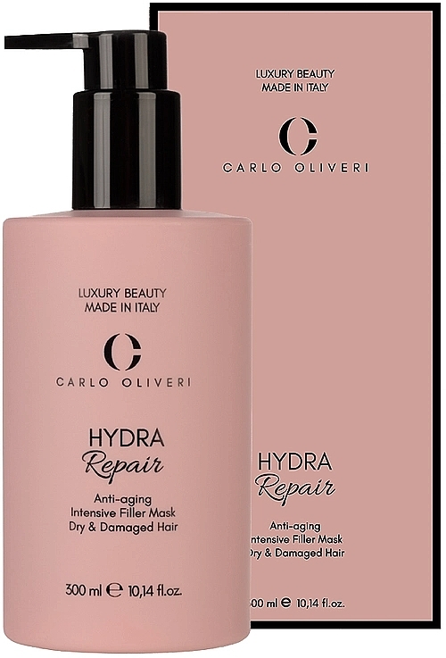 Intensive Anti-Aging Filler Mask for Dry & Damaged Hair - Carlo Oliveri Hydra Repair Anti-Aging Intensive Filler Mask Dry & Damaged — photo N1