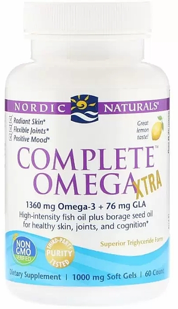 Complete Omega Dietary Supplement - Lemon Flavour - Nordic Naturals Complete Omega Xtra — photo N6