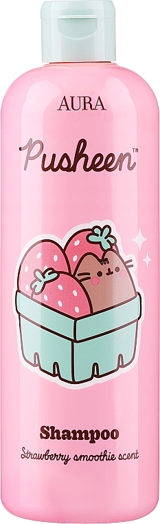 Strawberry Smoothie Shampoo - Aura Cosmetics Pusheen Shampoo Strawberry Smoothie Scent — photo N1