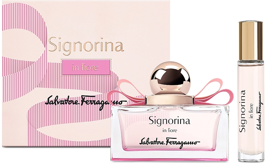 Salvatore Ferragamo Signorina In Fiore - Set (edt/50ml + edt/10ml) — photo N1