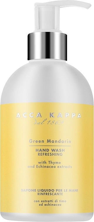 Hand Liquid Soap - Acca Kappa Green Mandarin Liquid Hand Wash — photo N1