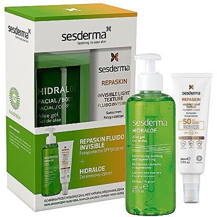 Set - SesDerma Laboratories Hidraloe Skin And Body Care Gift Set — photo N2