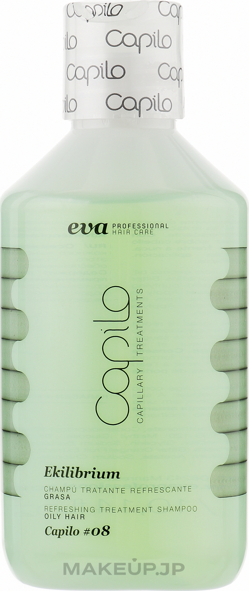 Refreshing Therapeutic Shampoo for Oily Scalp - Eva Professional Capilo Ekilibrium Shampoo №08 — photo 300 ml