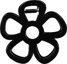 Fragrances, Perfumes, Cosmetics Hair Clip FA-5737, flower, black - Donegal