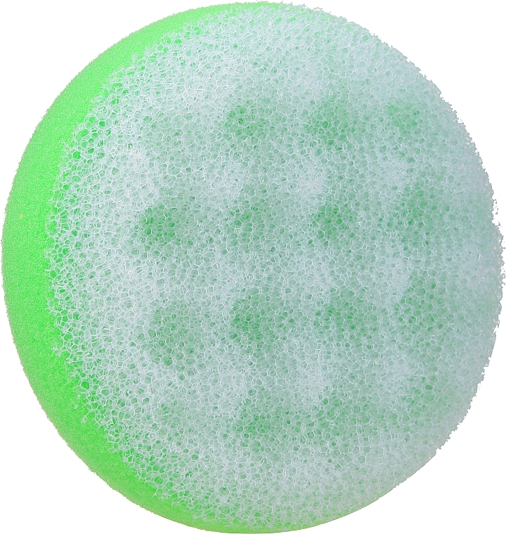 Round Bath Sponge, light green - Cari — photo N1