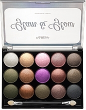 Fragrances, Perfumes, Cosmetics Eyeshadow Palette, 15 shades - Parisa Cosmetics Glam & Glow Baked Eyeshadow Palette