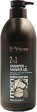 Fragrances, Perfumes, Cosmetics 2in1 Shampoo & Shower Gel - Spa Pharma Men Shampoo & Body Wash 2in1 Energizing