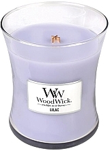 Fragrances, Perfumes, Cosmetics Scented Candle in Glass - WoodWick Hourglass Candle Lilac