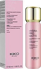 Moisturizing Mattifying Face Fluid - Kiko Milano Hydra Pro Matte Moisturising Fluid — photo N2