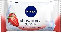 Fragrances, Perfumes, Cosmetics Moisturizing Strawberry & Milk Soap - NIVEA Strawberry & Milk Soap