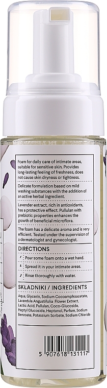 Intimate Wash Foam "Lavender & Lactic Acid" - Vis Plantis Intimate Hygiene Foam — photo N4