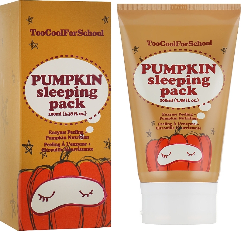 Pumpkin Night Mask - Too Cool For School Pumpkin Sleeping Pack — photo N1