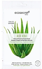 Fragrances, Perfumes, Cosmetics Intensively Moisturizing Aloe Vera Face Mask - Eco Secret Aloe Vera Natural Essence Facial Mask