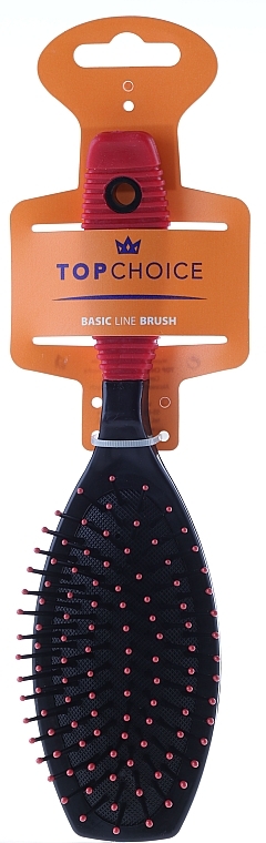 Hair Brush, 2052, black-red - Top Choice — photo N1