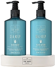 Fragrances, Perfumes, Cosmetics Set - Scottish Fine Soaps Sea Kelp Set Recycled Bottles (liq/soap/300ml + h/lot/300ml)