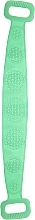 Silicone Massaging & Cleansing Brush for Back, Legs & Feet, green - Deni Map — photo N1