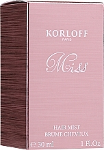 Fragrances, Perfumes, Cosmetics Korloff Paris Miss - Hair Mist