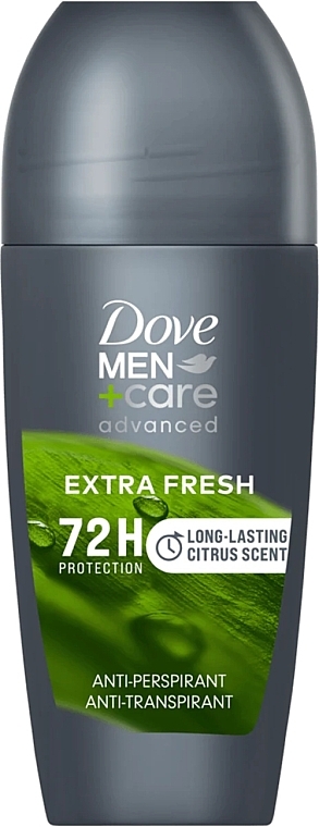 Roll-On Deodorant Antiperspirant - Dove Men Extra Fresh 72H — photo N1