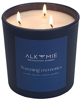 Natural Soy Candle 'Warming Memories' - Alkmie — photo N4