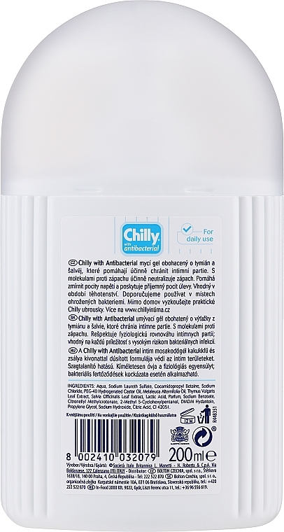 Intimate Gel Wash "Antibacterial" - Chilly Intima Antibacterial Intimate Gel — photo N2