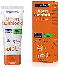 Fragrances, Perfumes, Cosmetics Sunscreen - Novaclear Urban Sunblock Protective Cream SPF 50