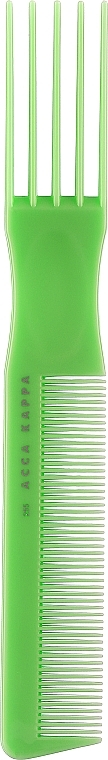 Hair Brush, 7255, green - Acca Kappa Pettine Basic a Forchetta — photo N1