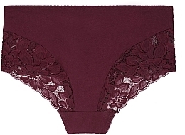 Lace Bikini Panties BDM700-002, burgundy - Moraj — photo N1