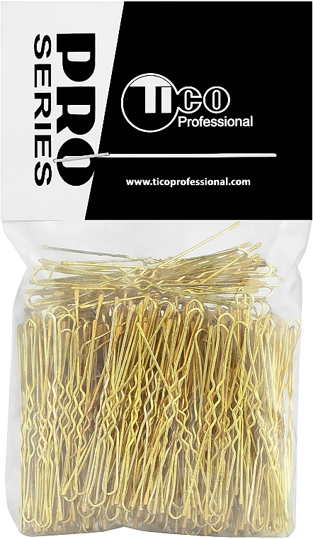 Wavy Hair Pins, 50 mm, golden - Tico Professional — photo N2