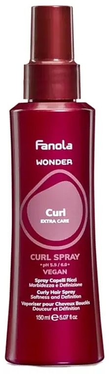 Curling Spray - Fanola Wonder Curl Extra Care Curl Spray — photo N1