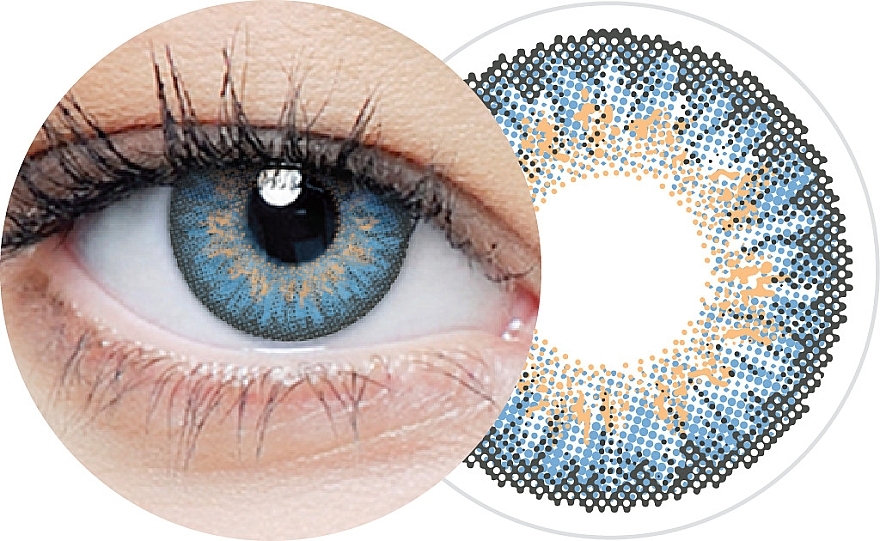 Blue Contact Lenses, 10 pcs - Clearlab Clearcolor 1-Day — photo N9