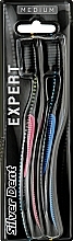 Fragrances, Perfumes, Cosmetics Toothbrush Set, medium, pink + blue - Modum Silver Dent Expert Duo