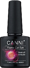 Fragrances, Perfumes, Cosmetics Gel Polish "Fiery Cat's Eye" - Canni Flame Cat Eye Gel (A25)