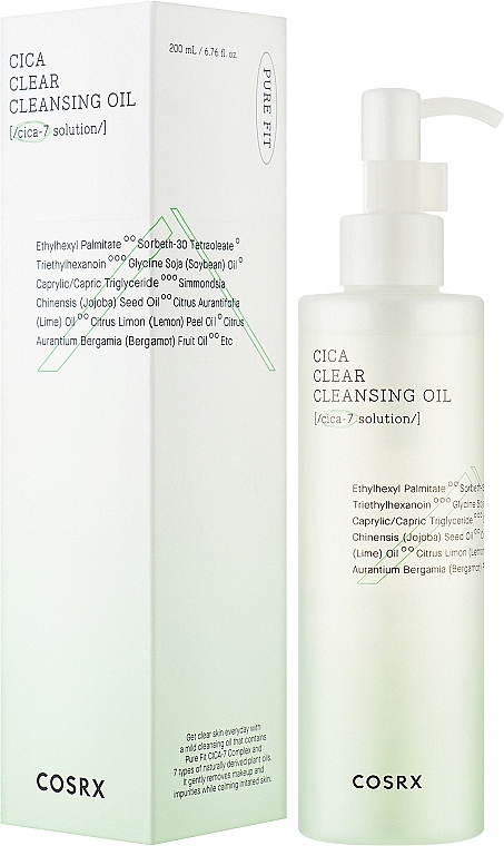 Hydrophilic Face Oil - Cosrx Pure Fit Cica Clear Cleansing Oil — photo N4
