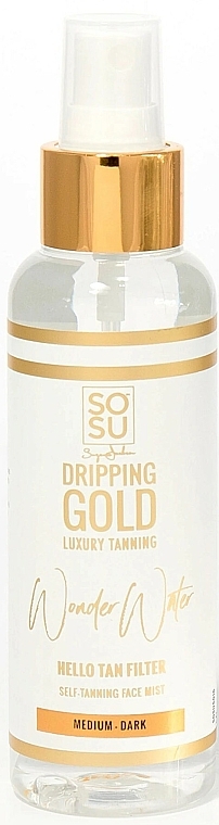 Self-Tanning Spray - Sosu by SJ Dripping Gold Wonder Water Medium/Dark — photo N1