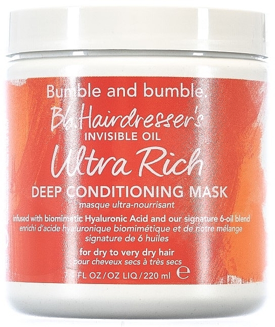 Nourishing Mask for Dry Hair - Bumble & Bumble Hairdresser’s Invisible Oil Ultra Rich Deep Conditioning Mask — photo N1