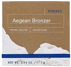 Fragrances, Perfumes, Cosmetics Bronzing Powder - Korres Aegean Bronzer Natural Tan Look Healthy Glow