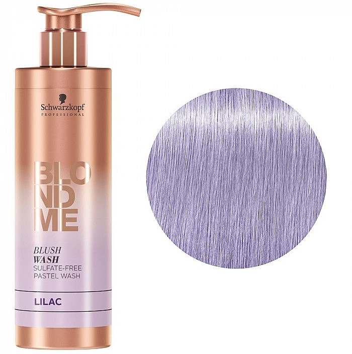Sulfate-Free Moisturizing Shampoo "Lilac" - Schwarzkopf Professional Blond Me Blush Wash Lilac — photo N3