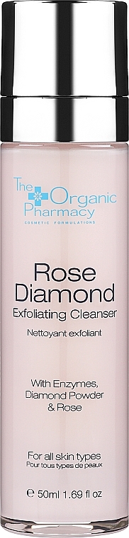 Exfoliating Cleansing Gel - The Organic Pharmacy Rose Diamond Exfoliating Cleanser — photo N1