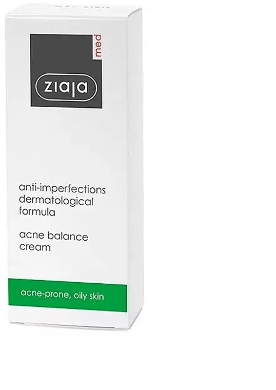 Face Cream for Oily & Acne-Prone Skin - Ziaja Med Anti-Imperfections Face Cream — photo N2