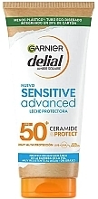 Fragrances, Perfumes, Cosmetics Sunscreen Milk - Garnier Delial Sensitive Advanced Protector Milk SPF50+ Ceramide Protect