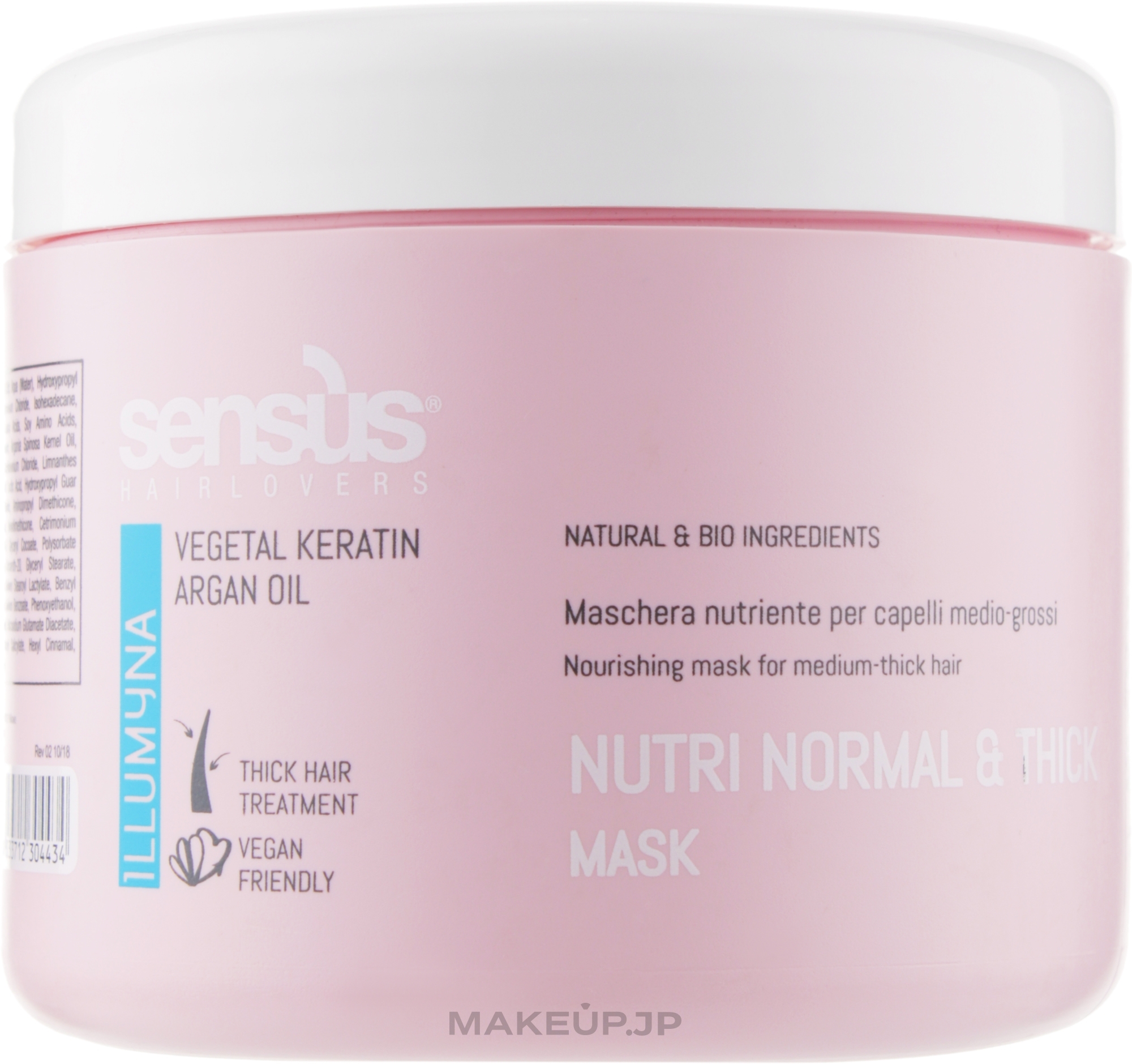 Mask for Nourishing Thick, Dry Hair - Sensus Nutri Normal & Thick Mask — photo 500 ml