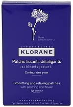 Fragrances, Perfumes, Cosmetics Soothing Eye Patches - Klorane Smoothing and Relaxing Patches with Cornflower