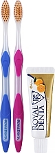 Fragrances, Perfumes, Cosmetics Set - Royal Denta Travel Kit Jeju (toothbrush/2pcs + toothpaste/20g)